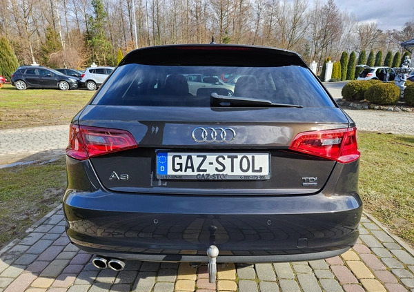 Audi A3 cena 57900 przebieg: 212635, rok produkcji 2013 z Kartuzy małe 781